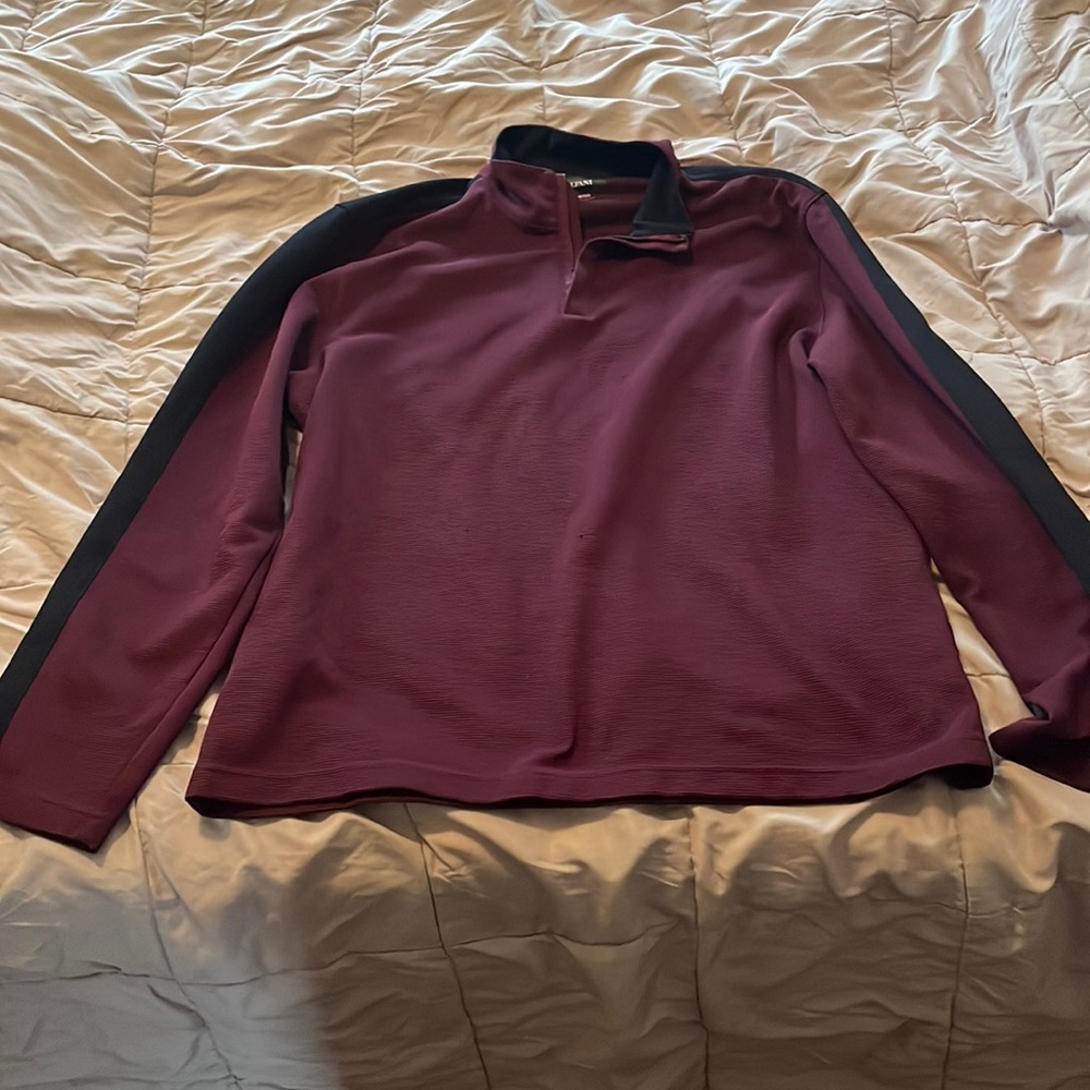 Black and Burgundy Mens shirt/sweater